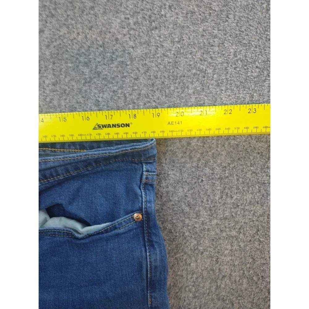 Levi Strauss Mens Straight Leg Jeans Blue Medium Wash WaterLess 38x31